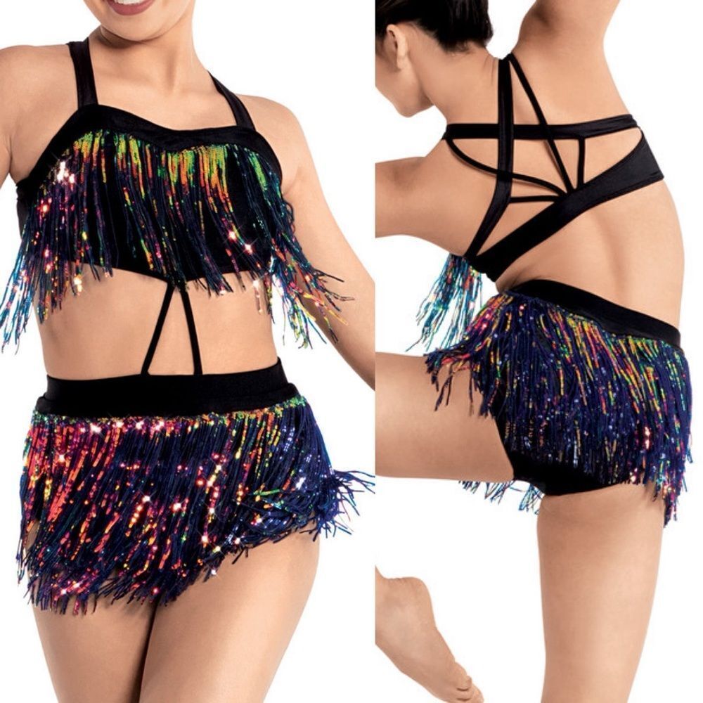 Revolution solo 10th House Dance Costume jazz fringe AFFINITY TH23107 MC child